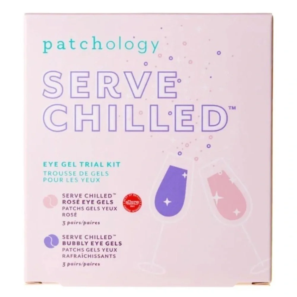 Brand New Patchology Serve Chilled Bubble-Infused Eye Gels Set of 6 Pairs